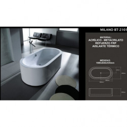 Bañera Modelo Milano BT2501